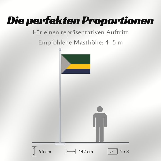 Proportionen der Flagge: Medio San Juan  Chocó	Medio San Juan (Chocó)	Municipio de Medio San Juan  Chocó