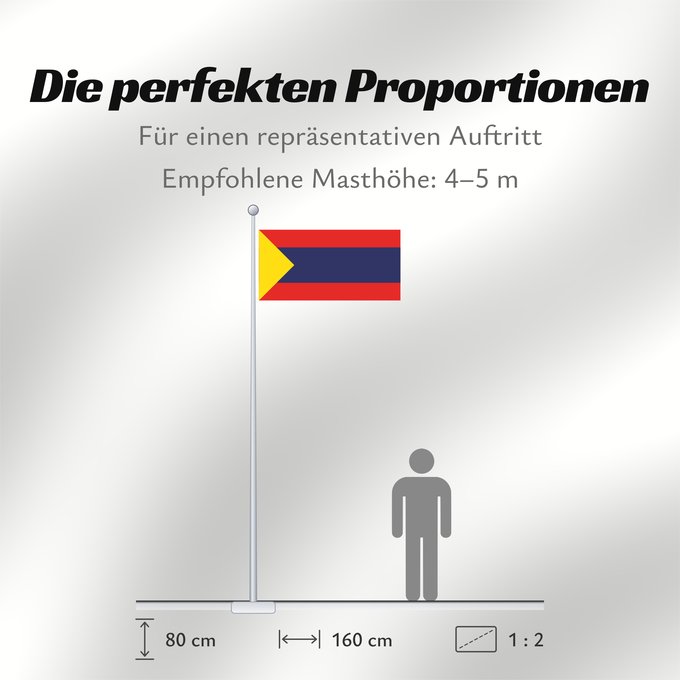 Proportionen der Flagge: Pasto