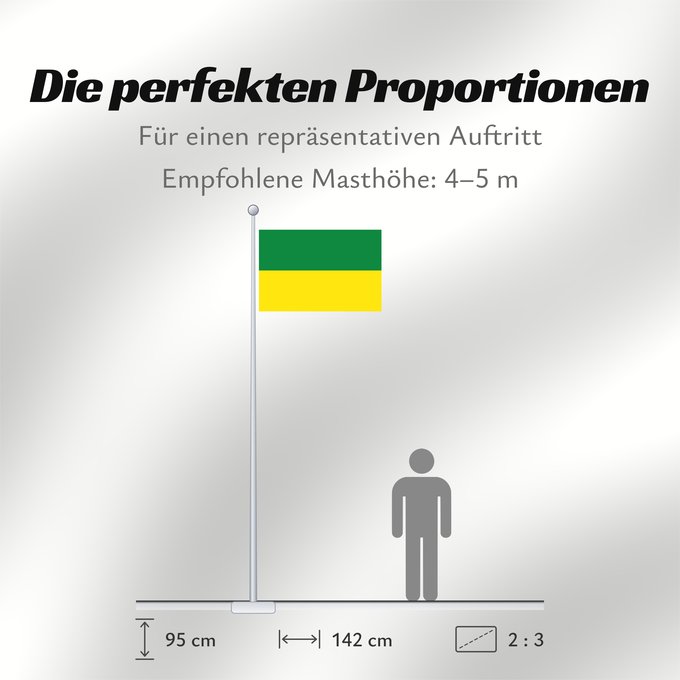 Proportionen der Flagge: Subachoque