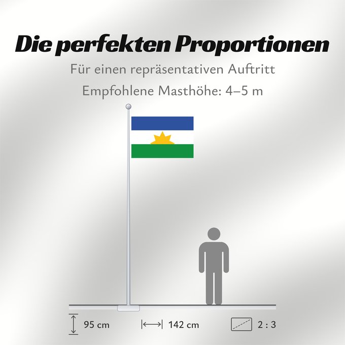Proportionen der Flagge: Zapayán Magdalena Zapayán (Magdalena) Municipio de Zapayán Magdalena