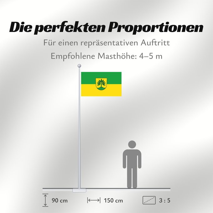 Proportionen der Flagge: Berglen (Region Stuttgart)