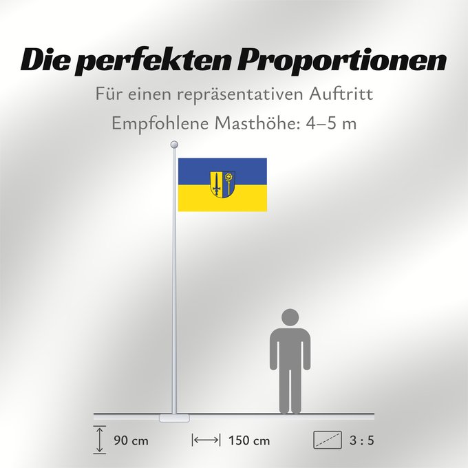 Proportionen der Flagge: Göggingen (Schwäbische Alb)