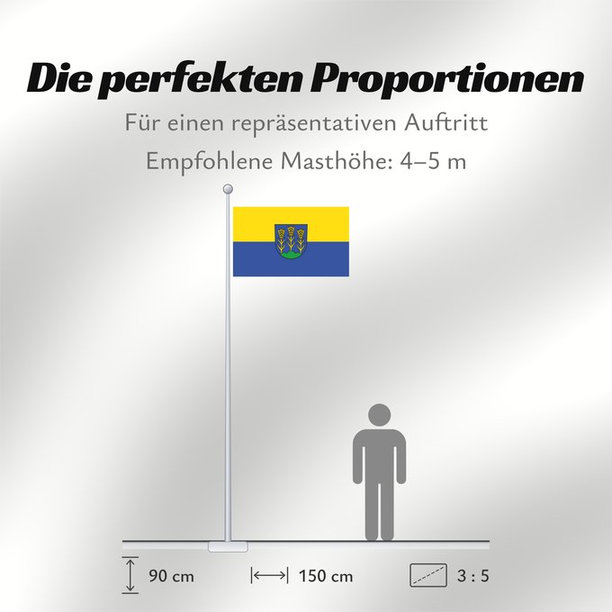 Proportionen der Flagge: Sölden (Südlicher Schwarzwald)
