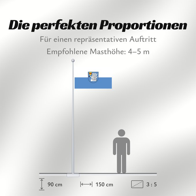 Proportionen der Flagge: Schwanau (Mittlerer Schwarzwald)
