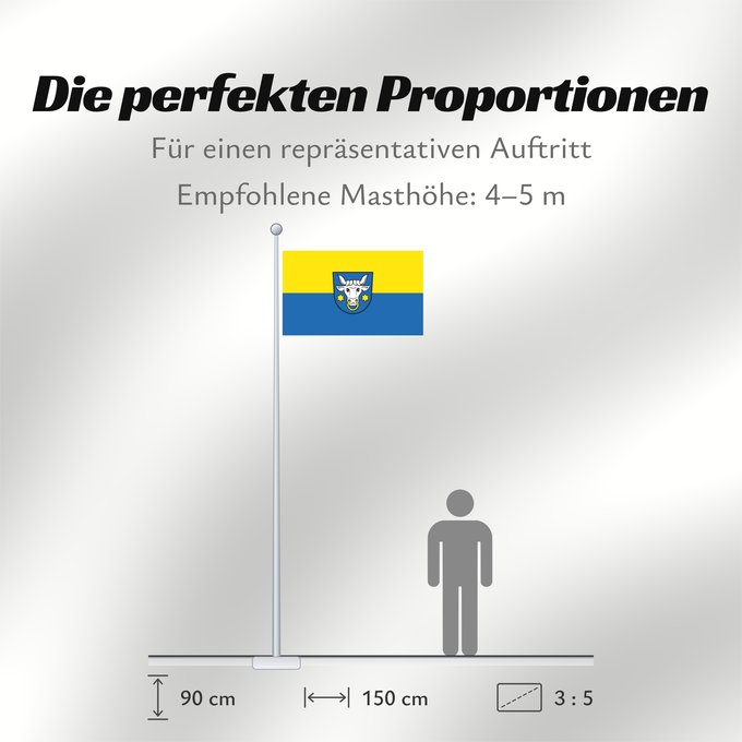 Proportionen der Flagge: Schenkenzell (Mittlerer Schwarzwald)