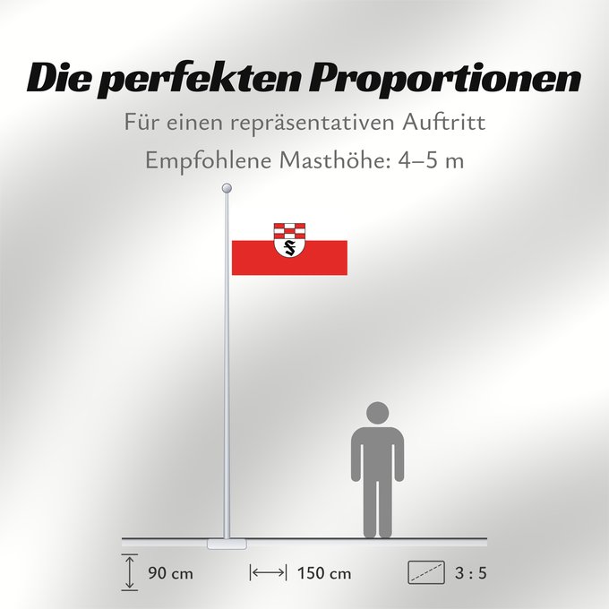 Proportionen der Flagge: Frittlingen (Schwäbische Alb)