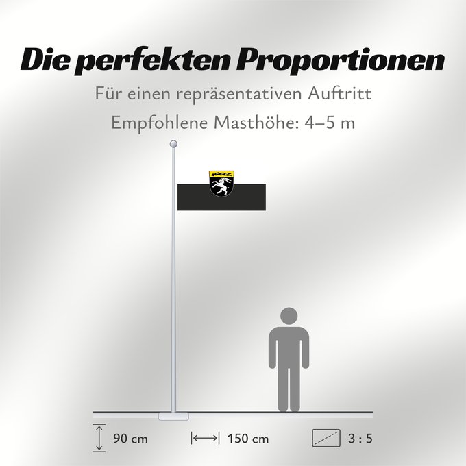 Proportionen der Flagge: Engstingen (Schwäbische Alb)