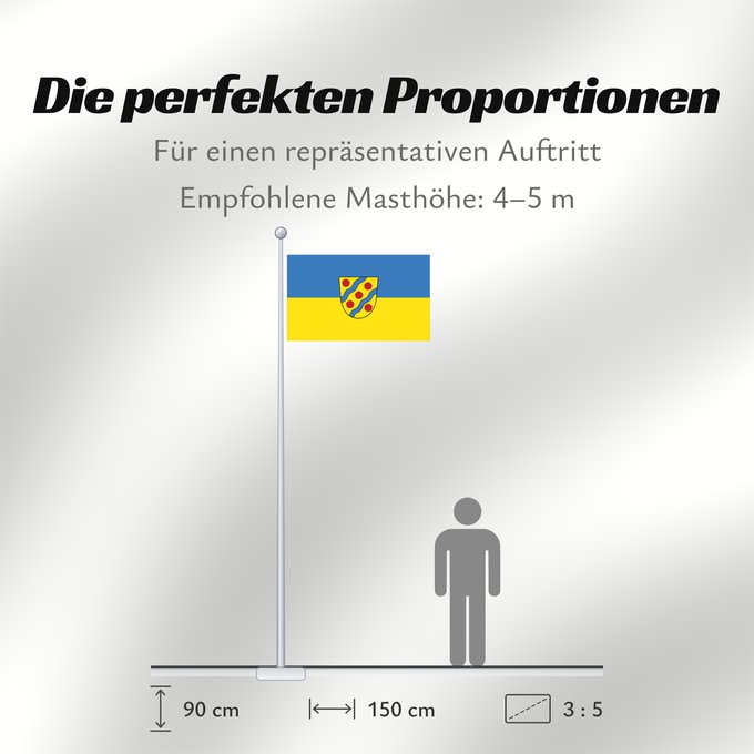 Proportionen der Flagge: Starzach (Schwäbische Alb)