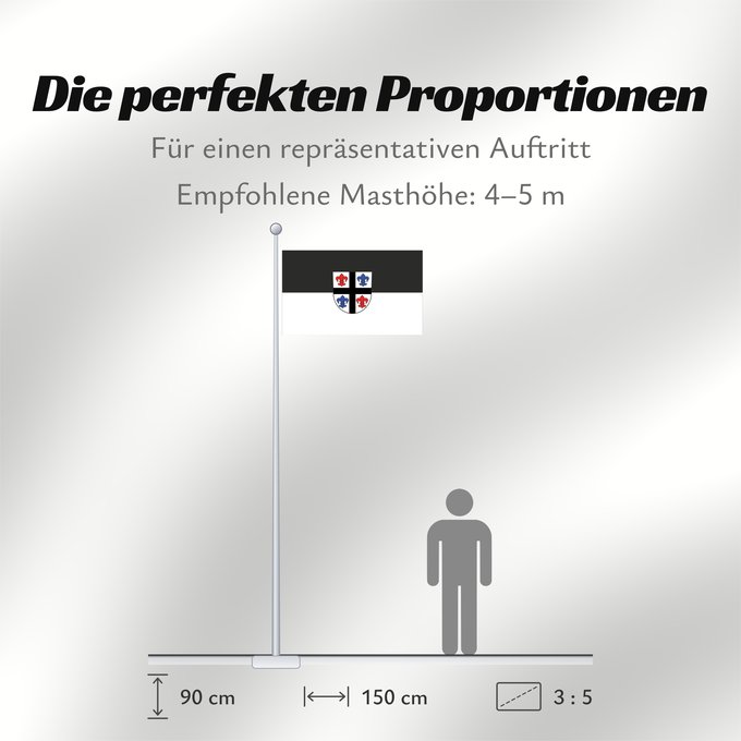 Proportionen der Flagge: Illerrieden (Schwäbische Alb)