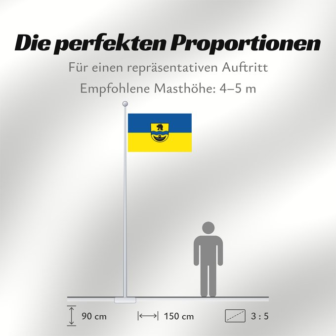Proportionen der Flagge: Unterstadion (Schwäbische Alb)