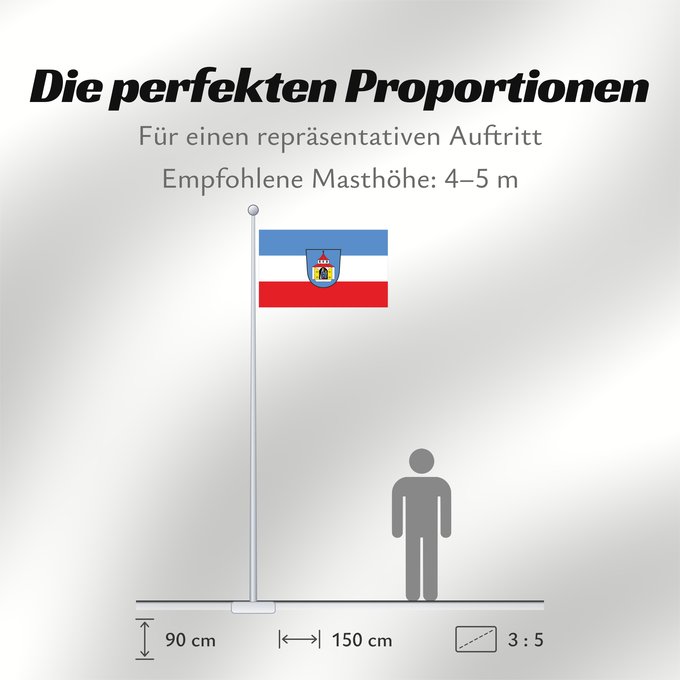 Proportionen der Flagge: Neuötting, St (Inn-Salzach)