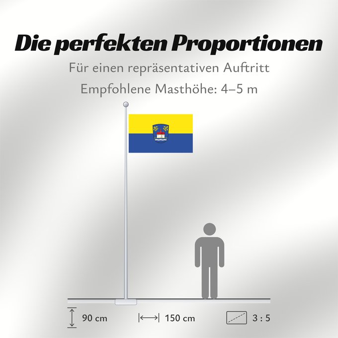 Proportionen der Flagge: Schönau a.Königssee (Berchtesgadener Land)