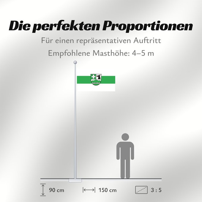 Proportionen der Flagge: Icking (Tölzer Land)