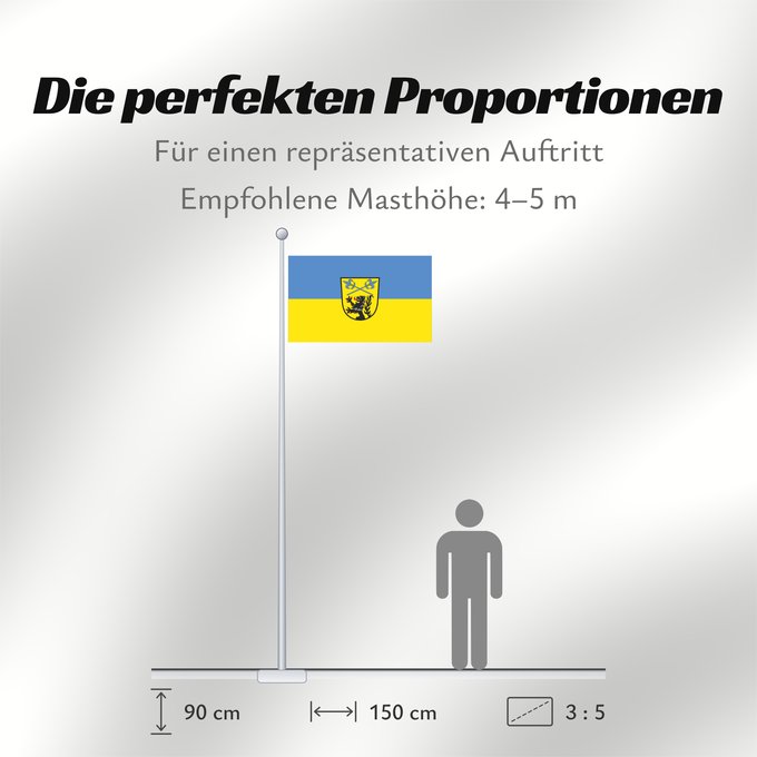 Proportionen der Flagge: Anzing (Ebersberger Grünes Land)