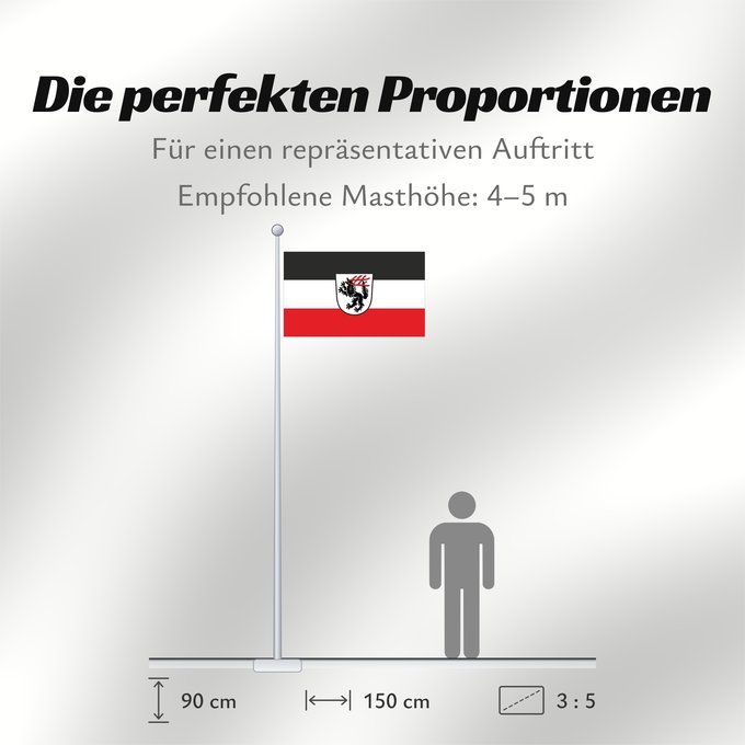 Proportionen der Flagge: Egmating (Ebersberger Grünes Land)
