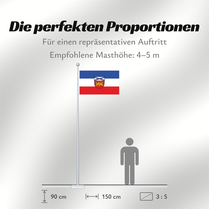 Proportionen der Flagge: Eitensheim (Naturpark Altmühltal)