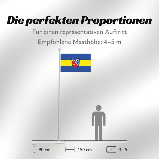 Proportionen der Flagge: Egenhofen (Münchener Umland)