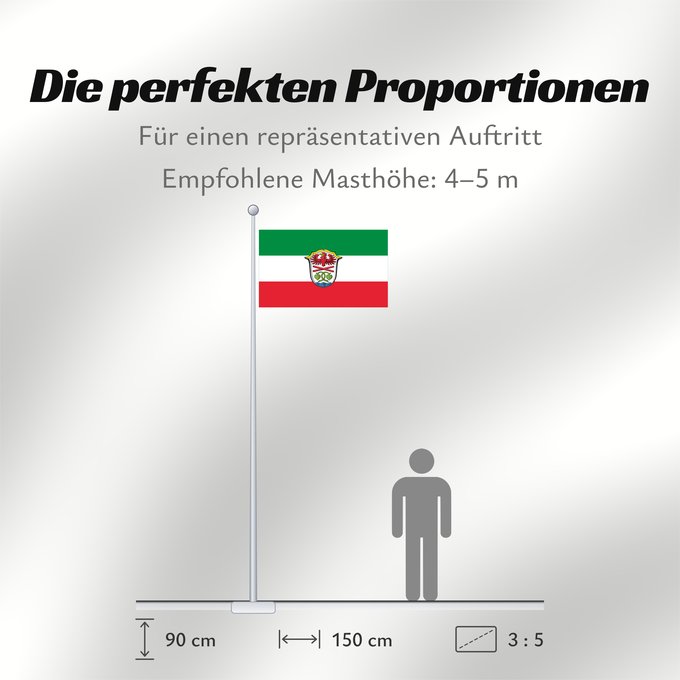 Proportionen der Flagge: Miesbach (Kreis)