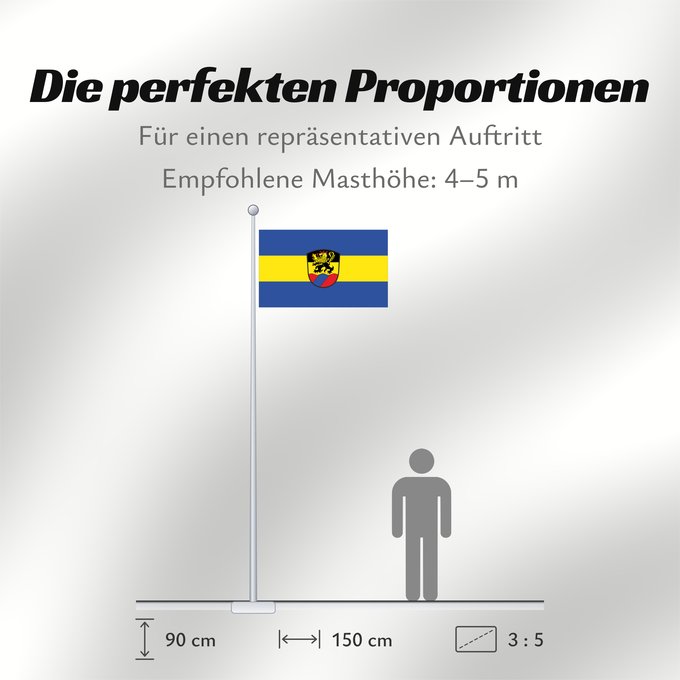 Proportionen der Flagge: Erharting (Inn-Salzach)