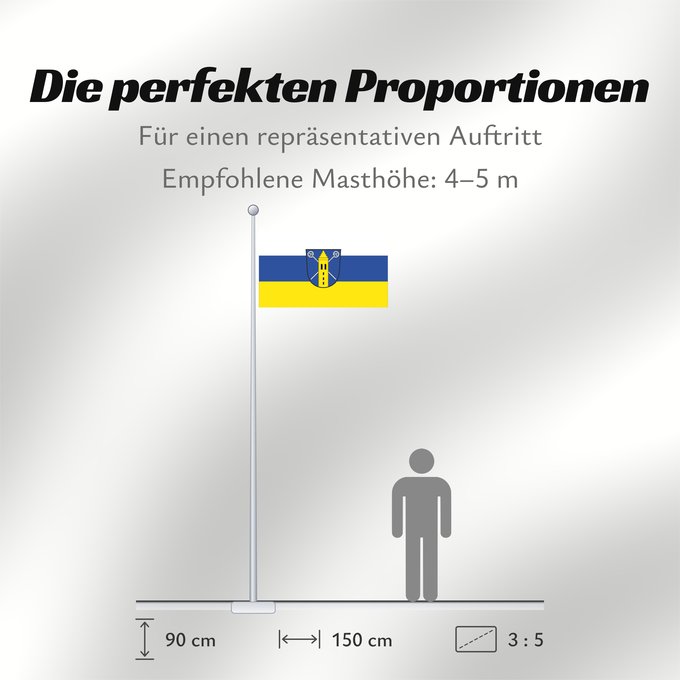 Proportionen der Flagge: Ilmmünster (Oberbayerns Städte)