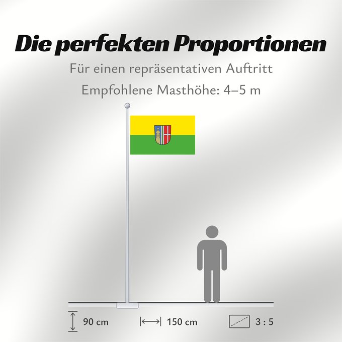 Proportionen der Flagge: Schweitenkirchen (Oberbayerns Städte)