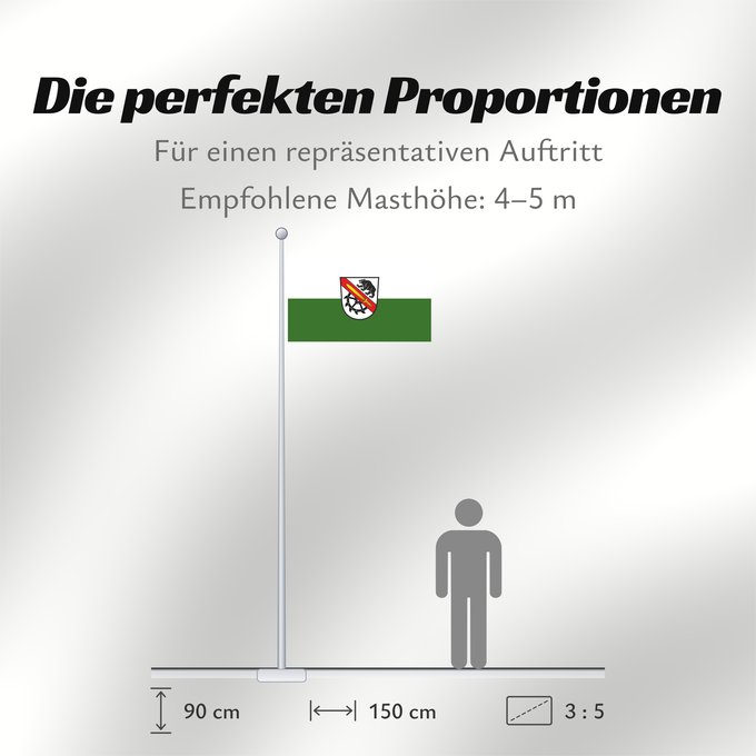 Proportionen der Flagge: Furth (Bayerisches Golf- und Thermenland)
