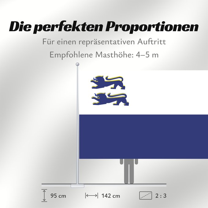 Proportionen der Flagge: Bund Deutscher Norsleswischer