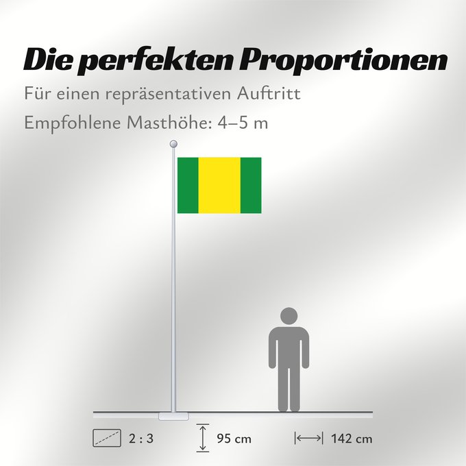 Proportionen der Flagge: Provincia El Oro	El Oro Province	Province d'El Oro	Provincia de El Oro	Provinz El Oro	Provincia di El Oro
