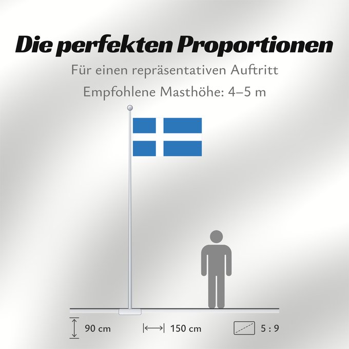 Proportionen der Flagge: Et-Parnu	Pärnu, EstoniaPANTONE 300CV + white	Pärnu