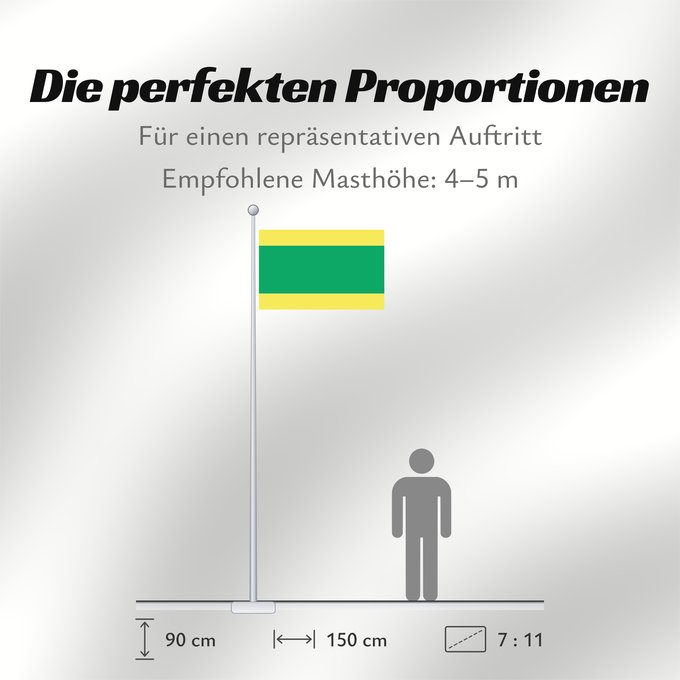 Proportionen der Flagge: Et-Võru	Võru