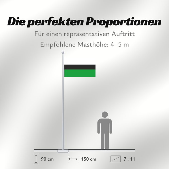 Proportionen der Flagge: Kadrina vald