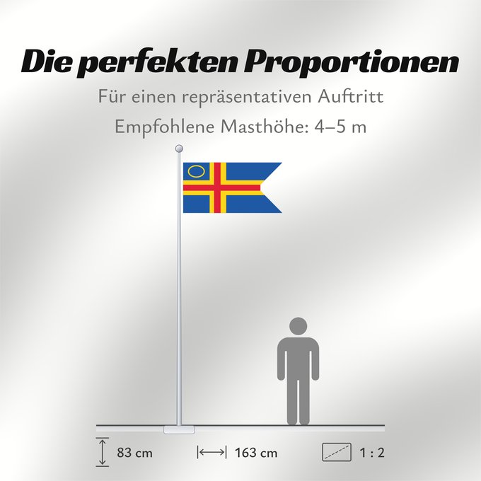 Proportionen der Flagge: Åland Yachting Clubs	This file is in the public domain in Finland because it is a part of a decision or a statement issued by a public authority or other public body in Finland and is not an independent work	Clubs de voile d'Åland	Clubes Náuticos de Åland