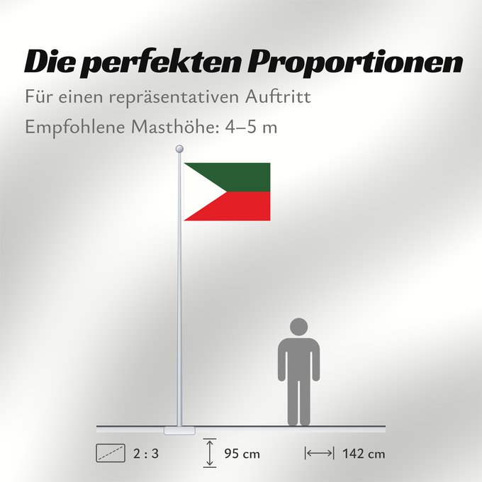 Proportionen der Flagge: Kashmir independent