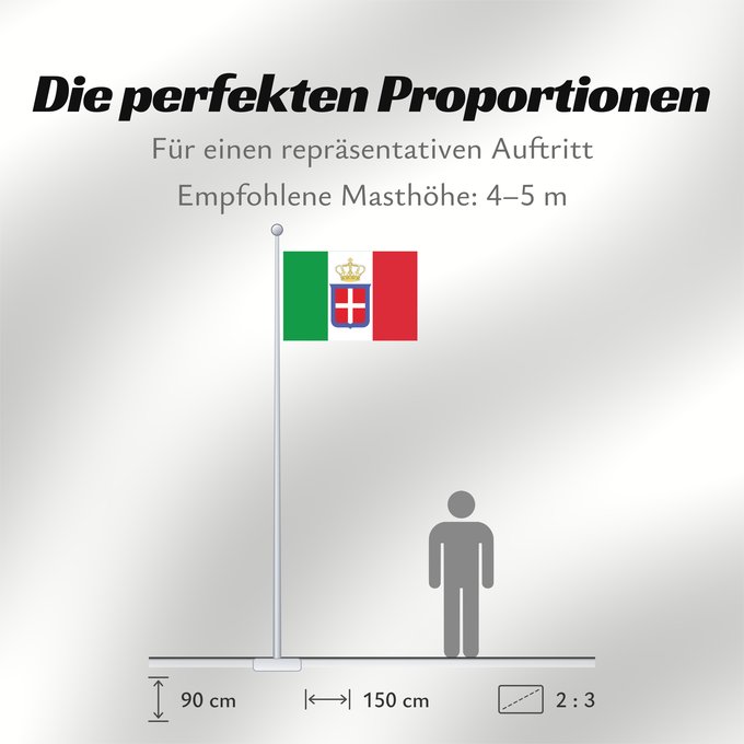Proportionen der Flagge: Italy  1861-1946  crowned simplified	It is easy to put a border around this flag image	Italie (1861-1946) couronnée simplifiée	Italia (1861-1946) coronada simplificada	Italien (1861-1946) gekrönt vereinfacht	Italia (1861-1946) coronata semplificata