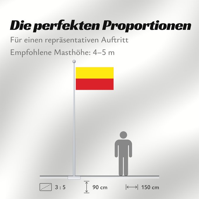 Proportionen der Flagge: Liechtenstein  1719–1852	Liechtenstein (1719–1852)	Liechtensteins  1719-1852