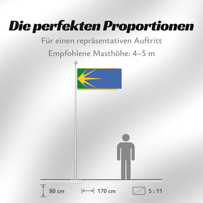 Proportionen der Flagge: Bosilovo Municipality	Bosilovo Municipality, Macedonia	Знаме на Општина Босилово