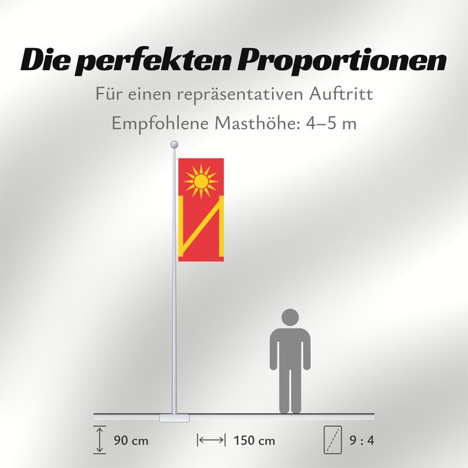 Proportionen der Flagge: Ilinden	Ilinden Municipality (1996-2010)	Municipalité d'Ilinden (1996-2010)	Municipalidad de Ilinden (1996-2010)	Gemeinde Ilinden (1996-2010)	Comune di Ilinden (1996-2010)	Ilinden Municipality since year 1996 until now  2010