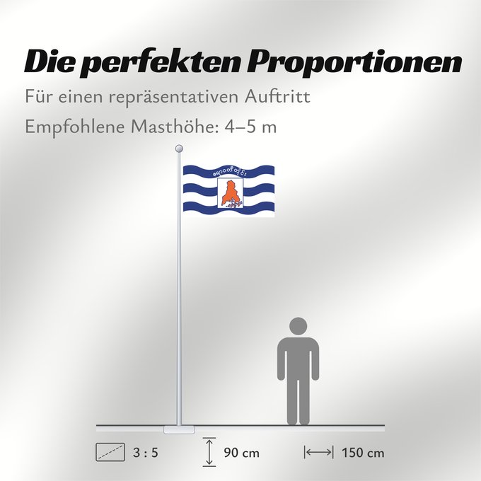 Proportionen der Flagge: Ayeyarwady Region  1974–2010	Former flag of Ayeyarwady Region  1974–2010	Région d'Ayeyarwady (1974–2010)	Región de Ayeyarwady (1974–2010)	Ayeyarwady-Region (1974–2010)	Regione di Ayeyarwady (1974–2010)