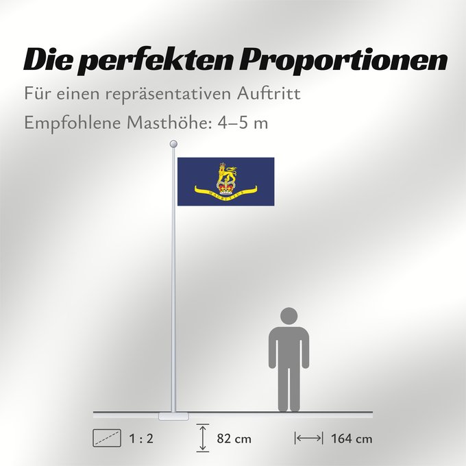 Proportionen der Flagge: Governor General of Mauritius