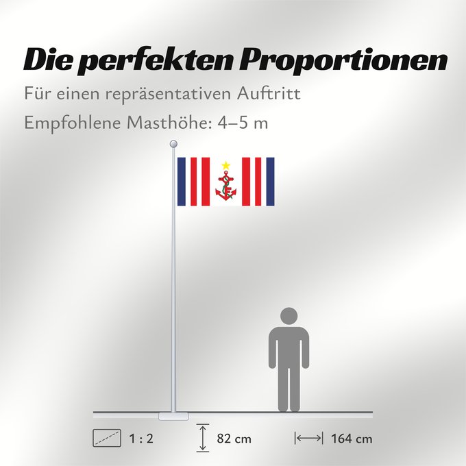 Proportionen der Flagge: Naval Ensign of Mauritius