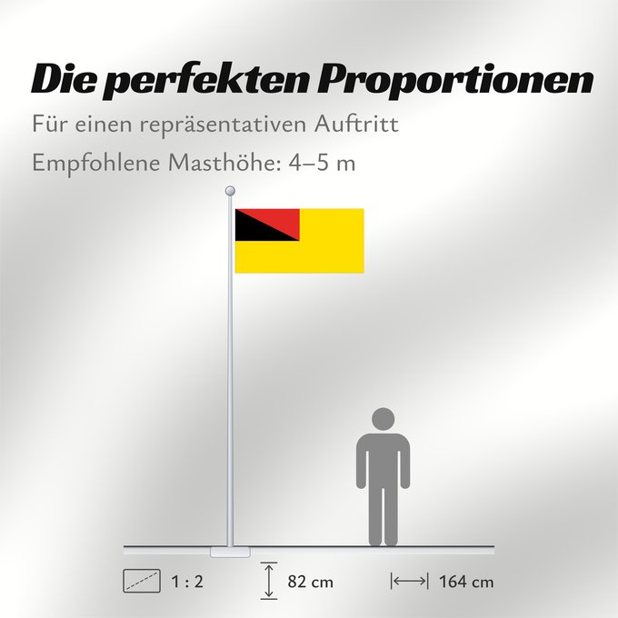 Proportionen der Flagge: Negeri Sembilan	Negeri Sembilan, a state of Malaysia