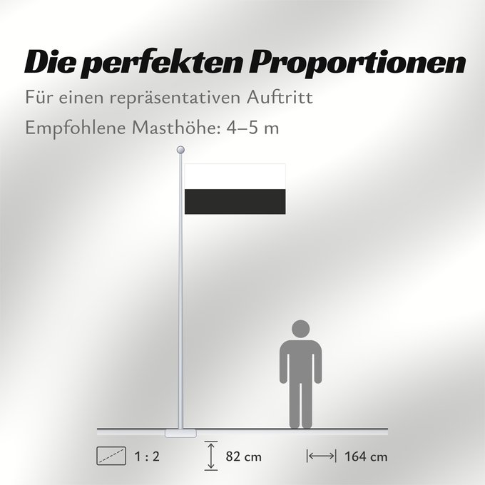 Proportionen der Flagge: Pahang Pahang Pahang, Malaysia