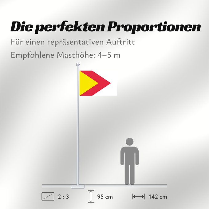Proportionen der Flagge: Bergschenhoek Dutch municipality of Bergschenhoek