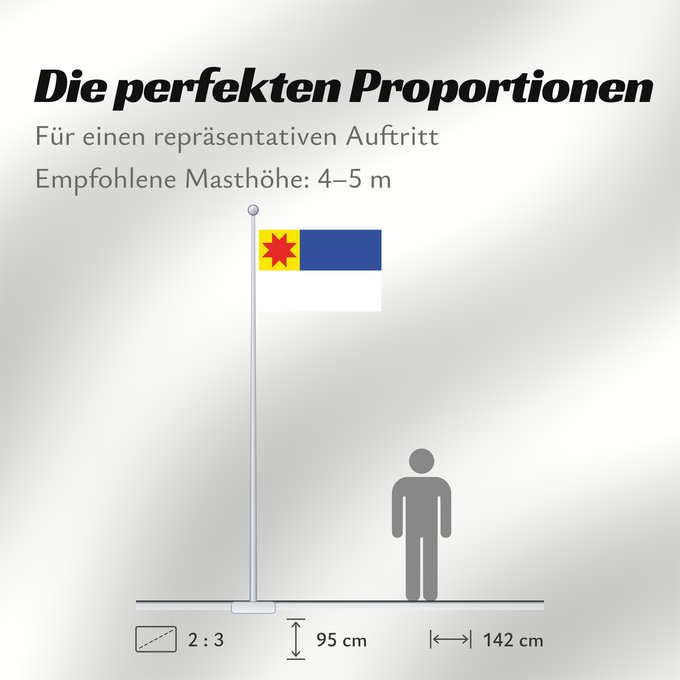 Proportionen der Flagge: Berkel en Rodenrijs Dutch municipality of Berkel en Rodenrijs