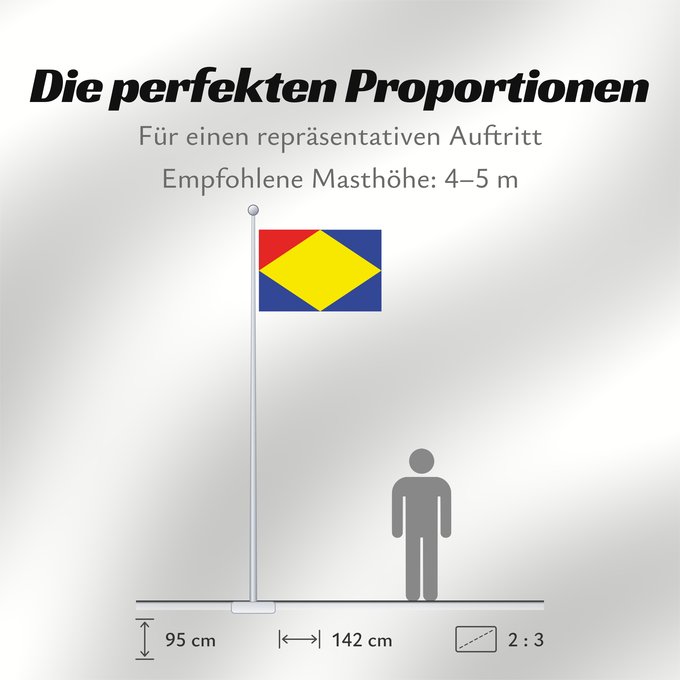 Proportionen der Flagge: Brouwershaven Brouwershaven (1961-1997)