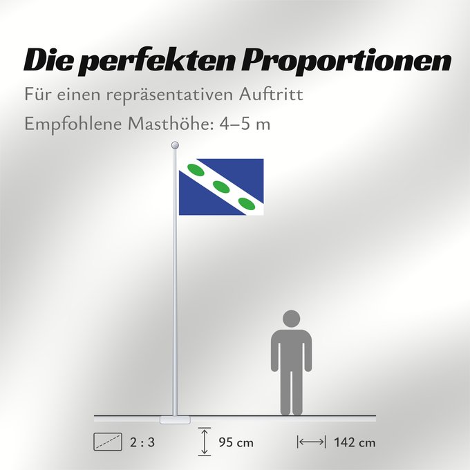 Proportionen der Flagge: Dreischor Dreischor, a former Dutch municipality