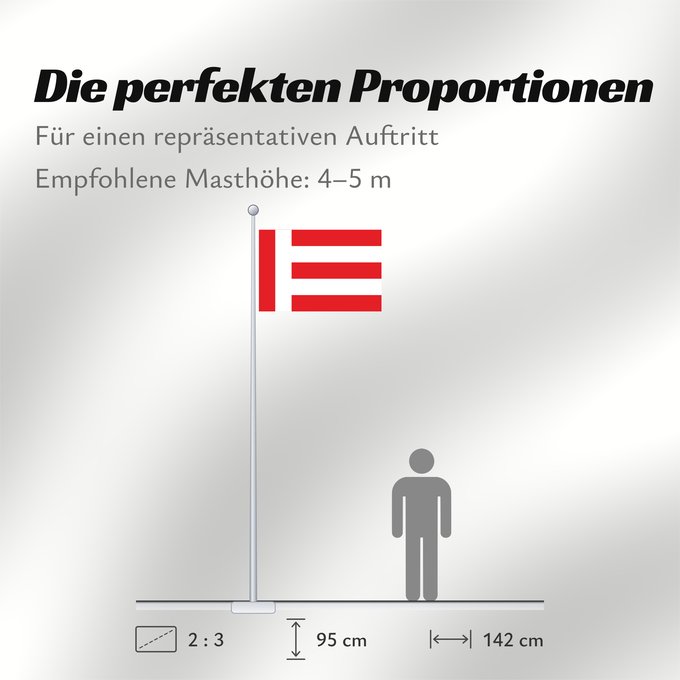 Proportionen der Flagge: Eindhoven