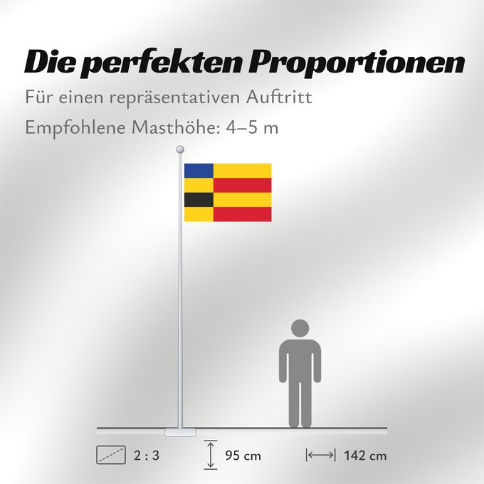 Proportionen der Flagge: Geldermalsen	Dutch municipality of Geldermalsen