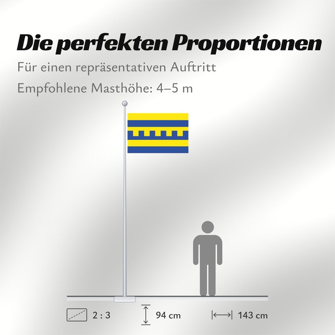 Proportionen der Flagge: Harderwijk	Dutch municipality of Harderwijk