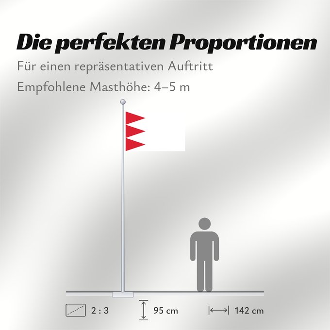 Proportionen der Flagge: Meerlo Wanssum	Dutch municipality of Meerlo Wanssum